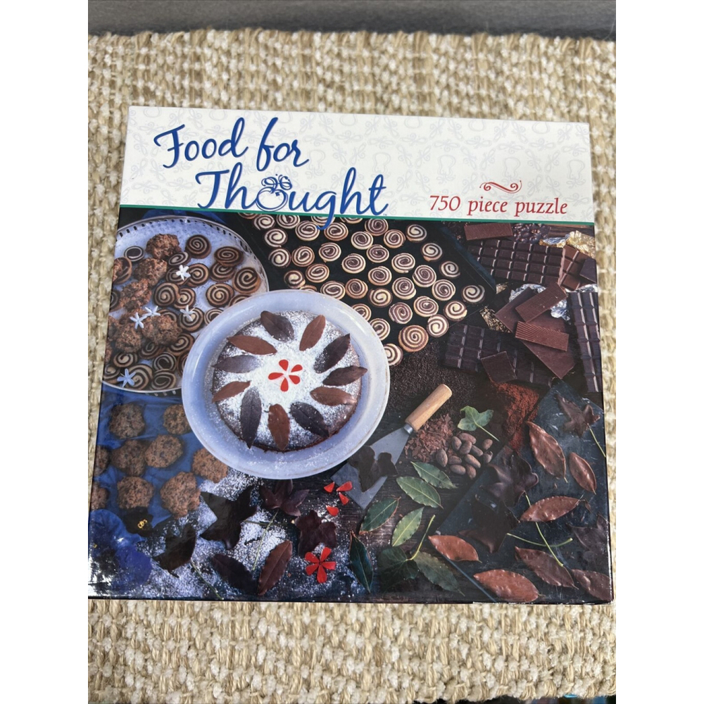 Ceaco Food for Thought 750 Piece Puzzle Chocolate Theme Jigsaw Colorful
